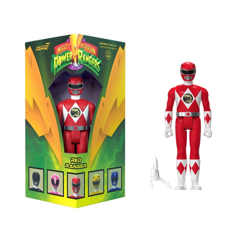 Mighty Morphin Power Rangers ReAction SDCC 2023 – Red Ranger [Triangle Box] [SDCC 2023]