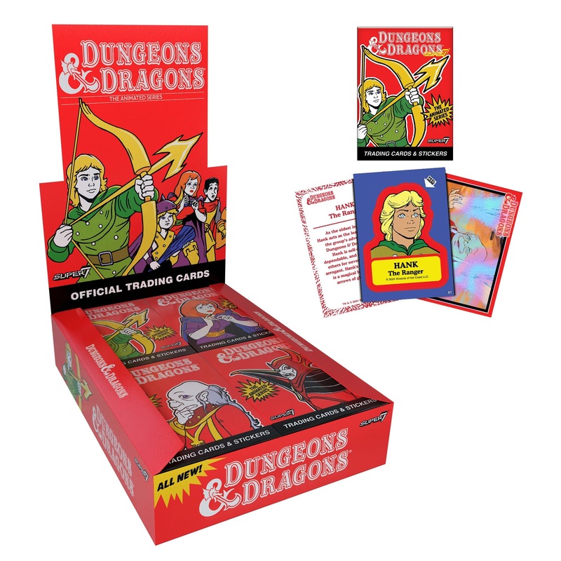 Dungeons and Dragons Wax Pack Trading Cards –  Animated Series – Boxed PDQ