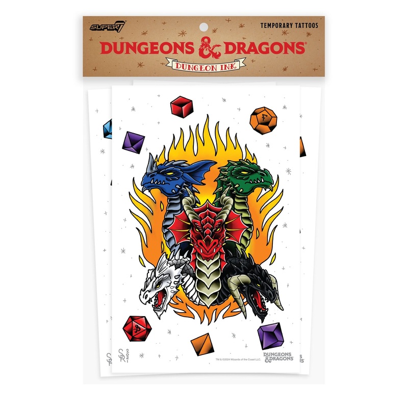 Dungeons and Dragons – XL Temporary Tattoos Set