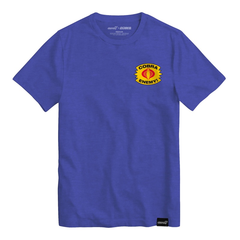 G.I. Joe Cobra Enemy T-shirt – True Heather Blue
