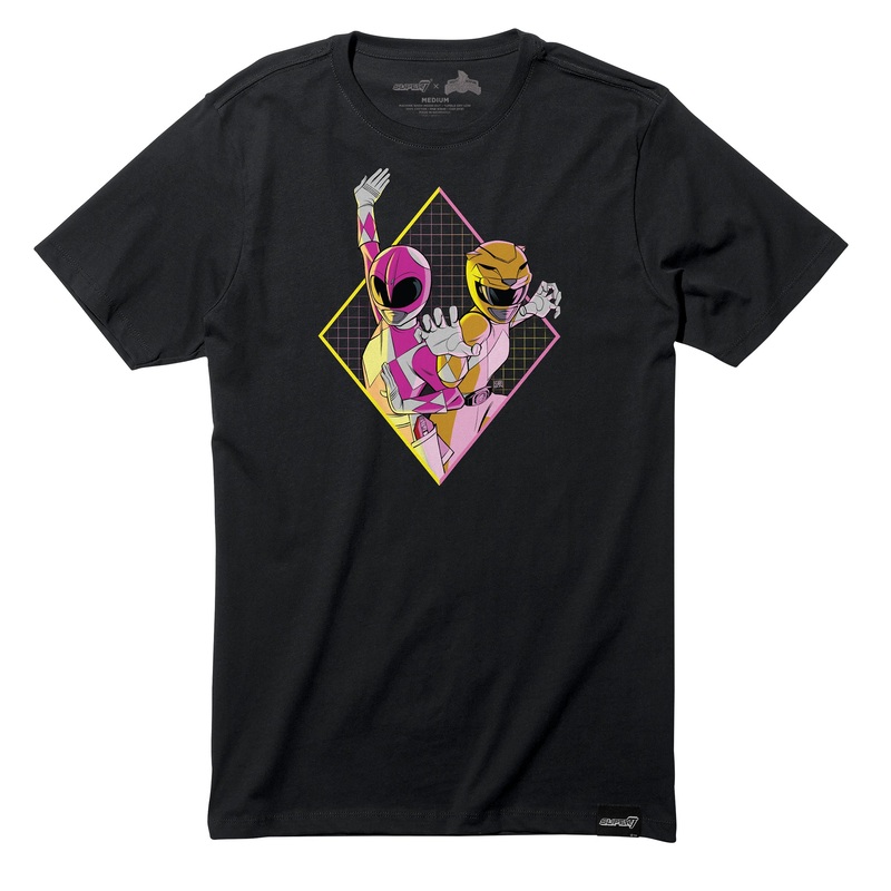 Mighty Morphin Power Rangers T-Shirt – Pink and Yellow Power Rangers