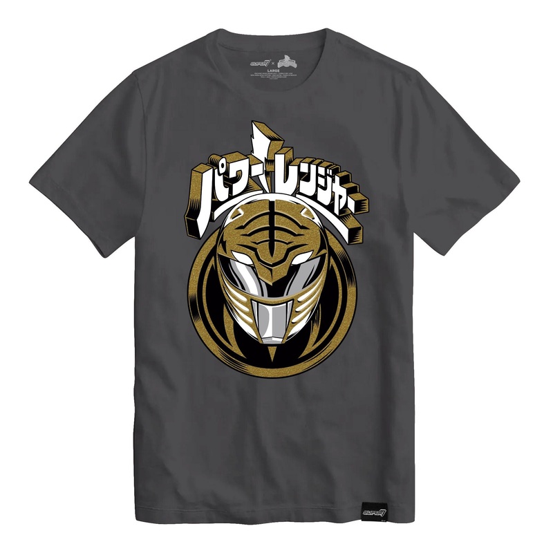 Mighty Morphin Power Rangers T-Shirts – White Ranger Helmet