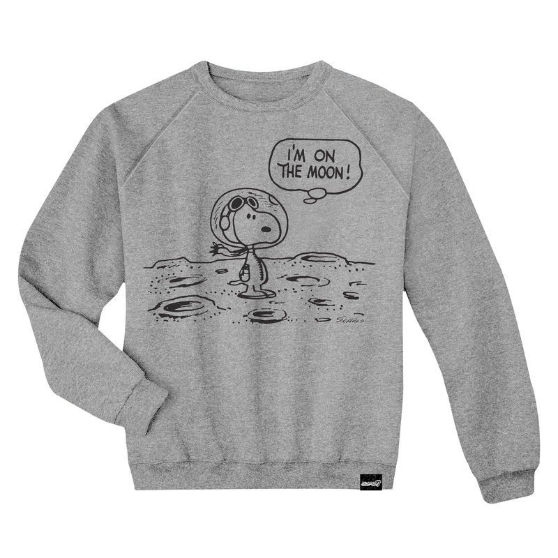 Peanuts Crewneck Sweatshirt – Snoopy on the Moon