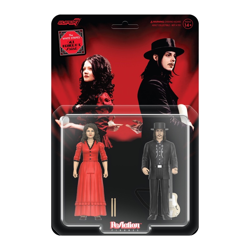 The White Stripes ReAction Figures Wave 01 – The White Stripes 2-Pack (Get Behind Me Satan)