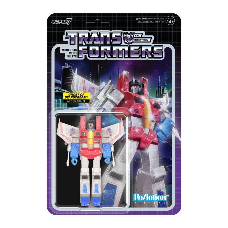 Transformers ReAction Figures Wave 08 – Ghost of Starscream (Translucent Glitter)