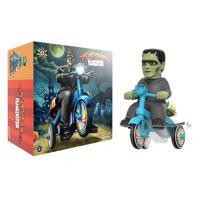 Universal Monsters Super Cycles – Frankenstein (Black w/ Blue Trike)