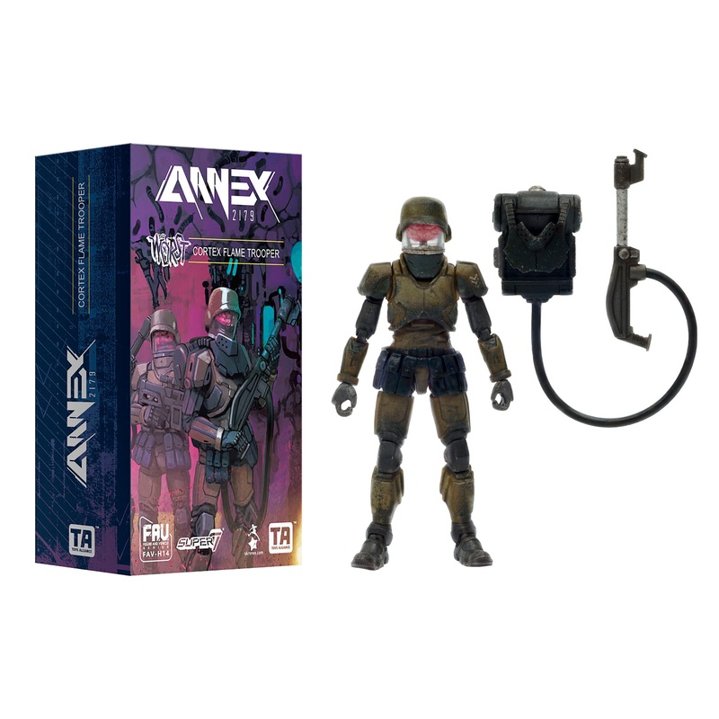 Acid Rain ReAction Figures W1 – Cortex Commander Flame Trooper Marine