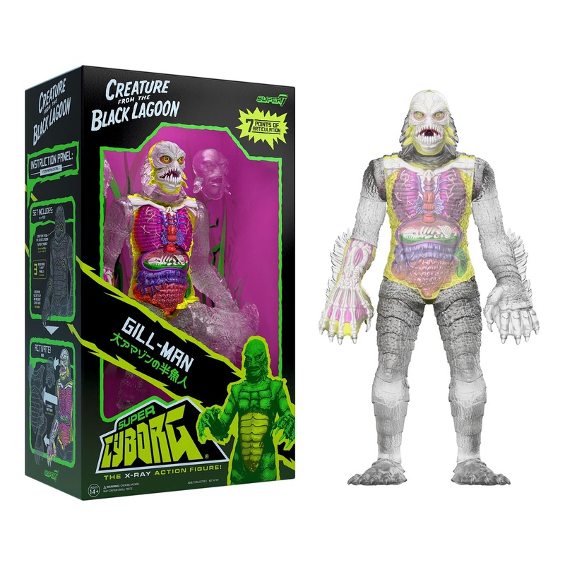 Universal Monsters Super Cyborg – Creature from the Black Lagoon (Clear)