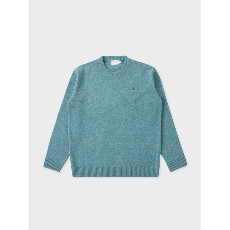 LINE FRIENDS Made by BROWN Wappen Knit Blue
