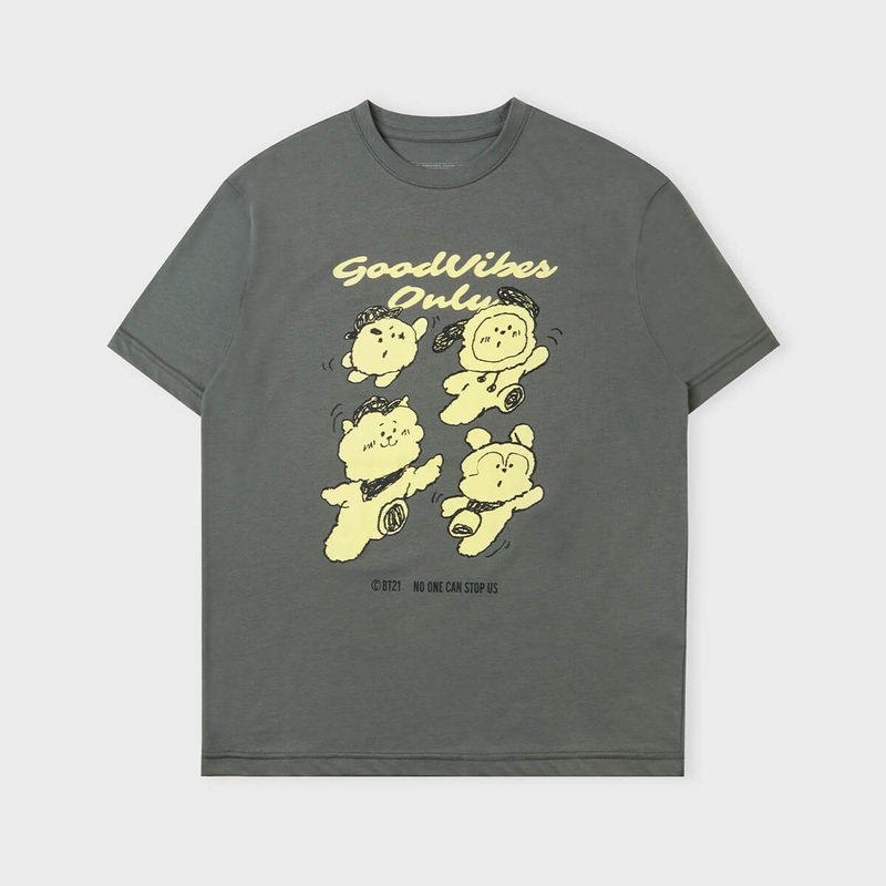 BT21 Basic T-Shirt Unit Gray Ver.1