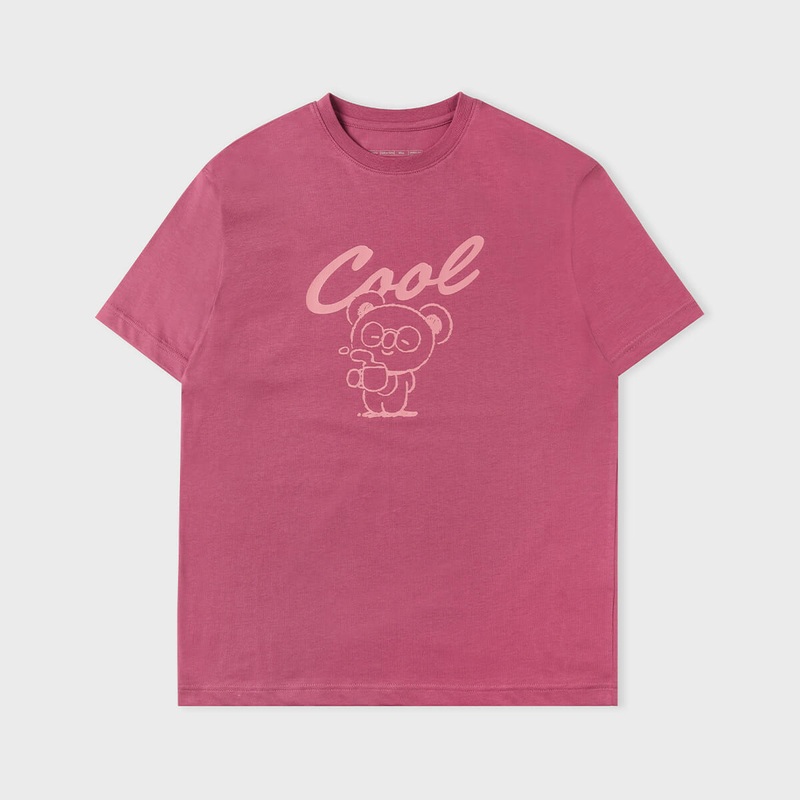BT21 KOYA Basic T-Shirt Indian Pink