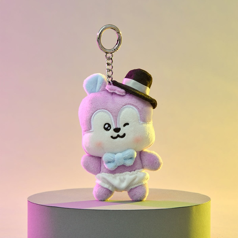 BT21 MANG BORN TO DANCE – BABY PLUSH KEYRING with FEDORA