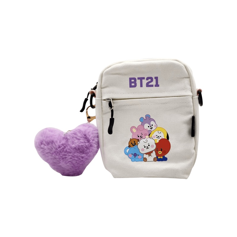 BT21 Keychain Crossbody Bag