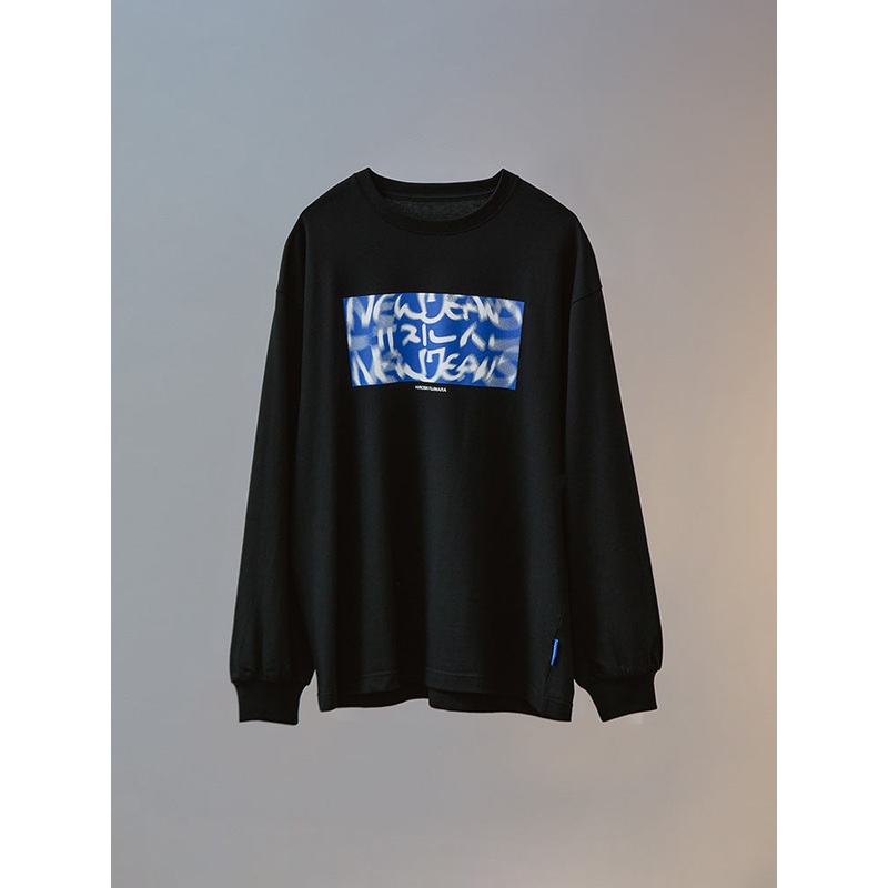 NewJeans X Hiroshi Fujiwara COLLER Long Sleeve Shirt Ver. 1 (BLACK)