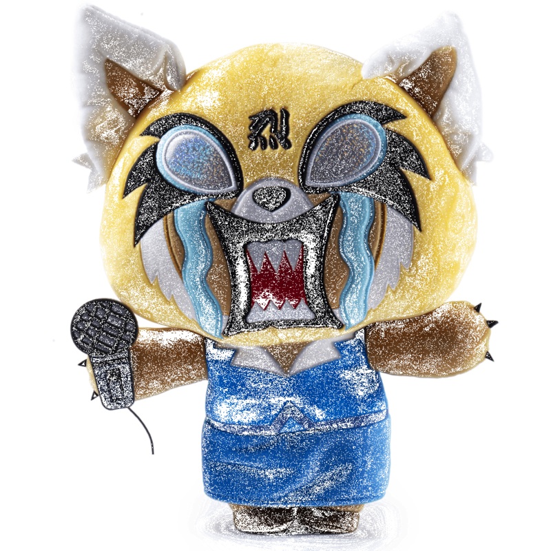 Aggretsuko Rage HugMe Shake Action Vibrating Plush by