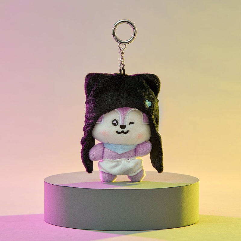 BT21 MANG BORN TO DANCE – BABY PLUSH KEYRING with LONG HAT