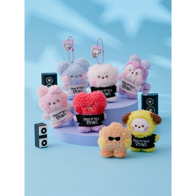 BT21 mini minini Band Plush Keyring