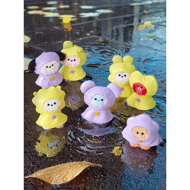 BT21 mini minini Rainy Day Plush Keyring