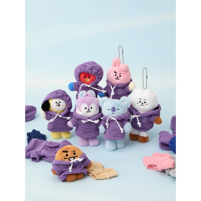 BT21 Petit Closet Plush Keyring