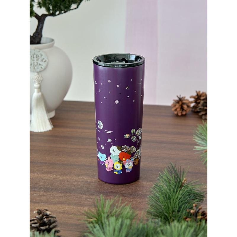 BT21 Premium K-Edition Mother-of-Pearl Graphic Tumbler (710ml)