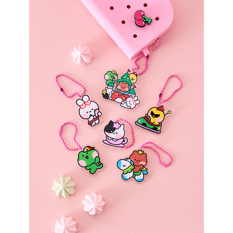 LINE FRIENDS minini Theme Park Acrylic Random Keyring