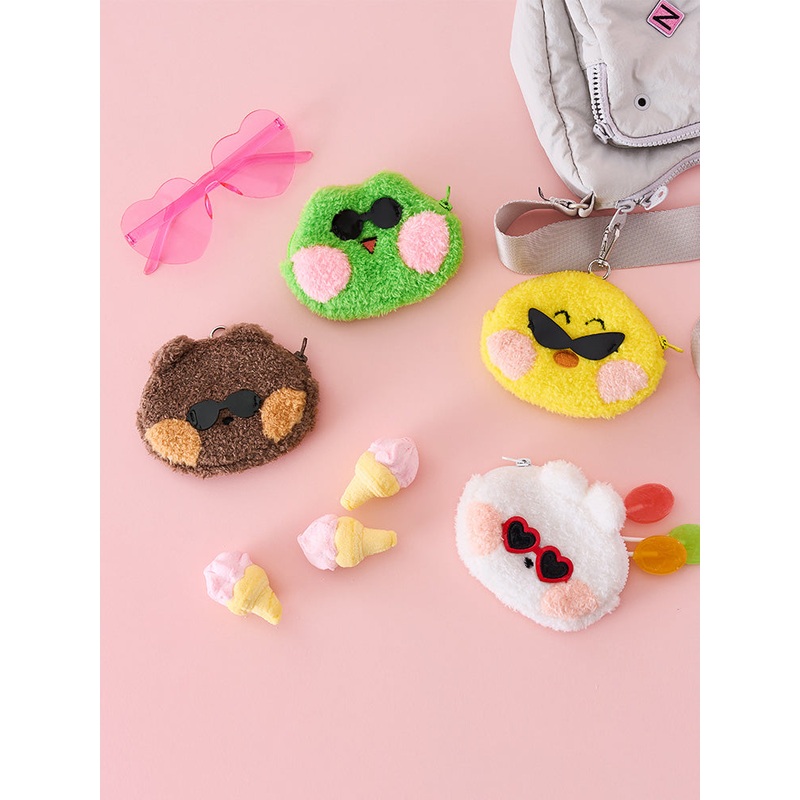 LINE FRIENDS minini Theme Park Pouch Keyring