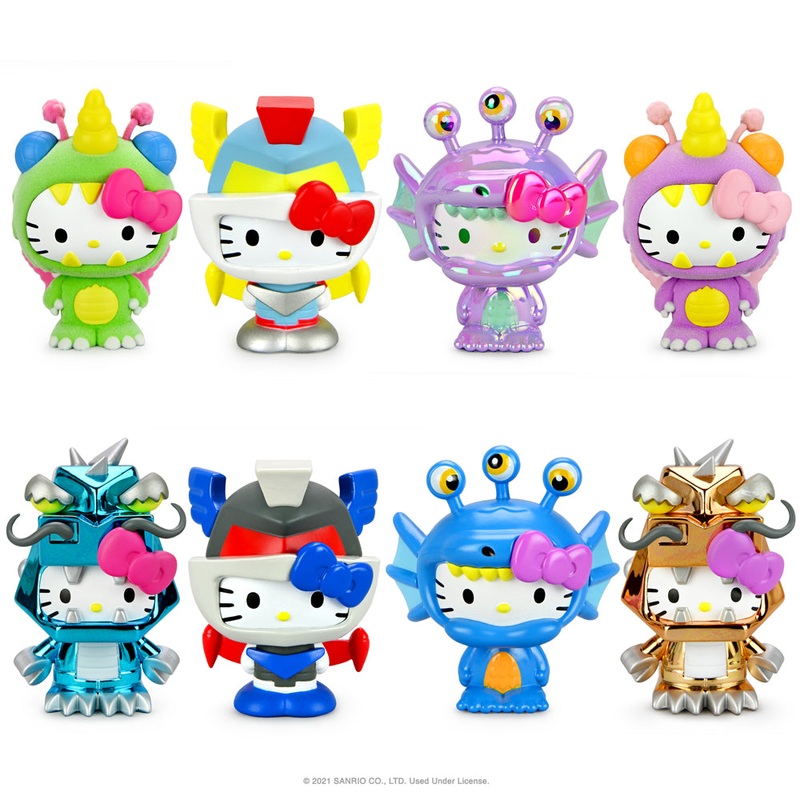 Hello Kitty Kaiju Monsters 3 Collectible Vinyl Figures by