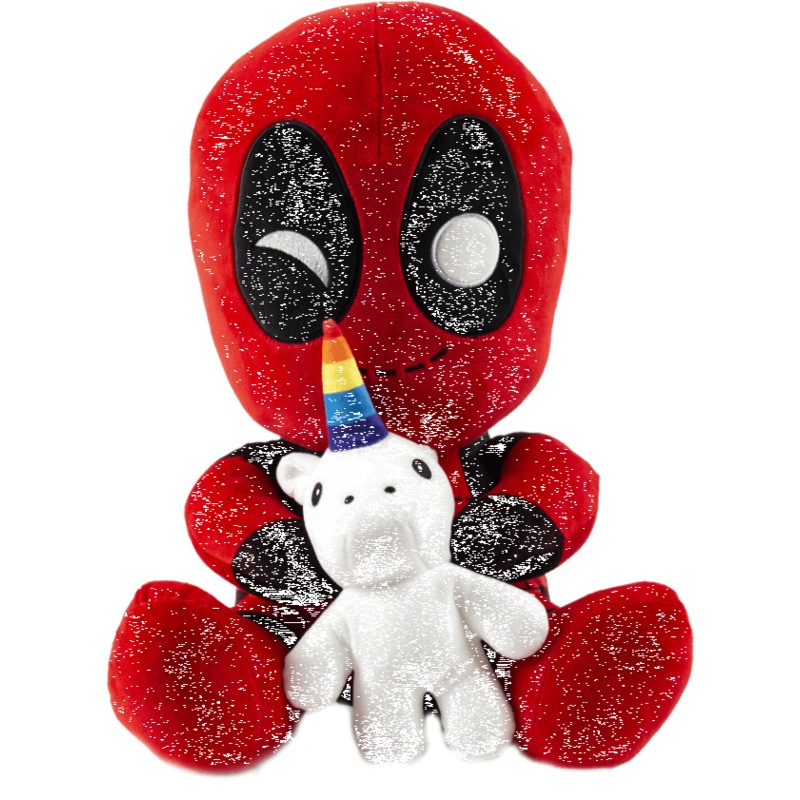 Marvel Deadpool Riding a Unicorn HugMe Vibrating Plush