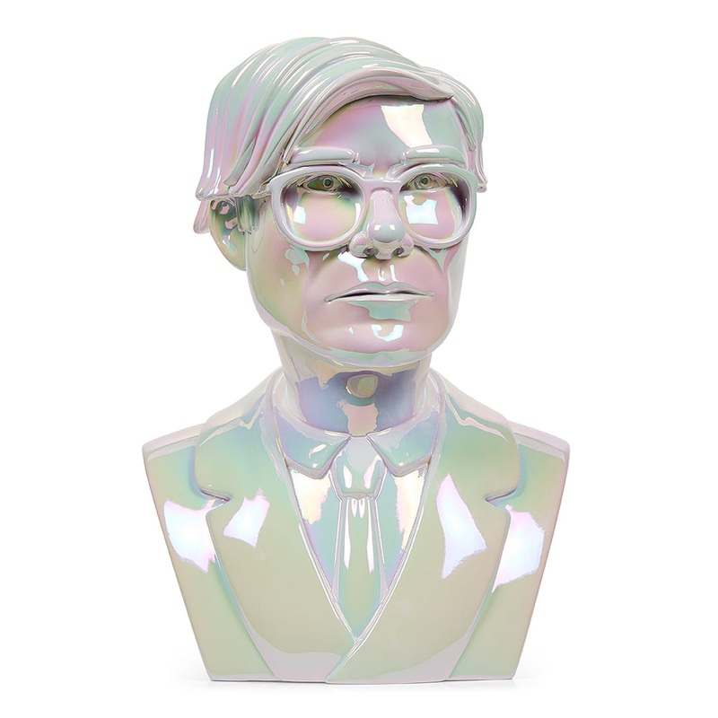 Andy Warhol 12 Bust Vinyl Art Sculpture  Iridescent Edition (Limited Edition of 300)