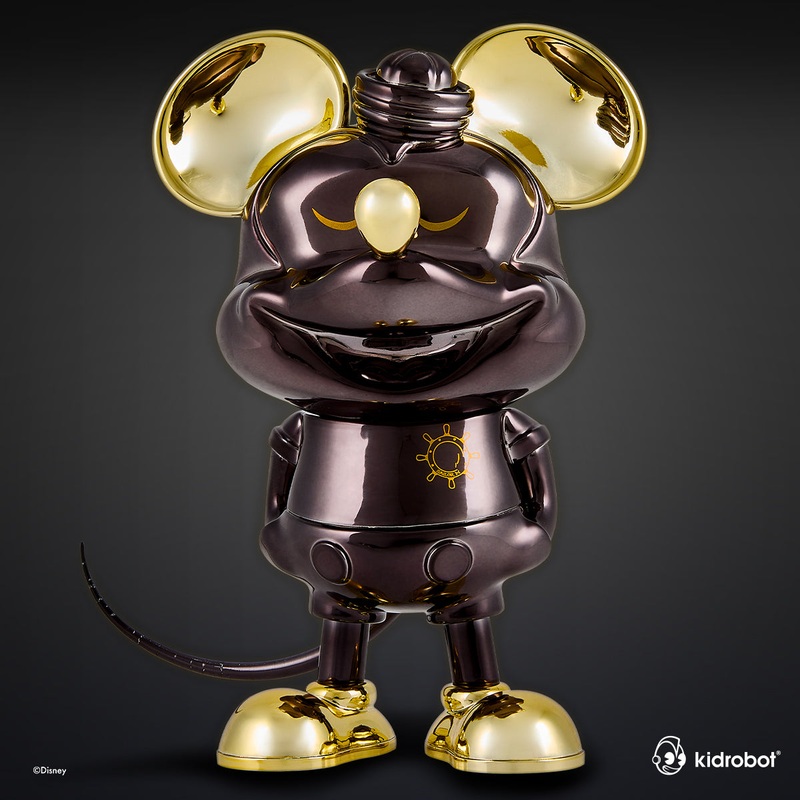 Disney Mickey Mouse Sailor M. Collectible Vinyl Figure by Pasa – Exclusive Black and Gold Edition