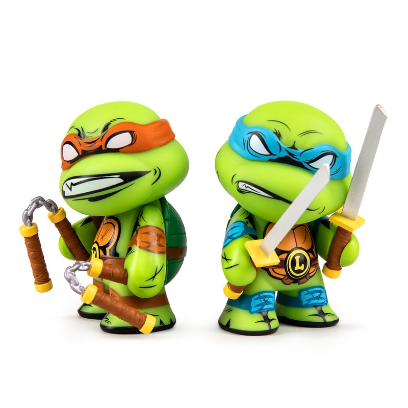 Teenage Mutant Ninja Turtles Leonardo & Michelangelo 3 Vinyl Figure 2-pack