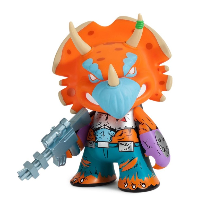 TMNT Triceraton 7 Vinyl Art Figure by  – Orange Edition