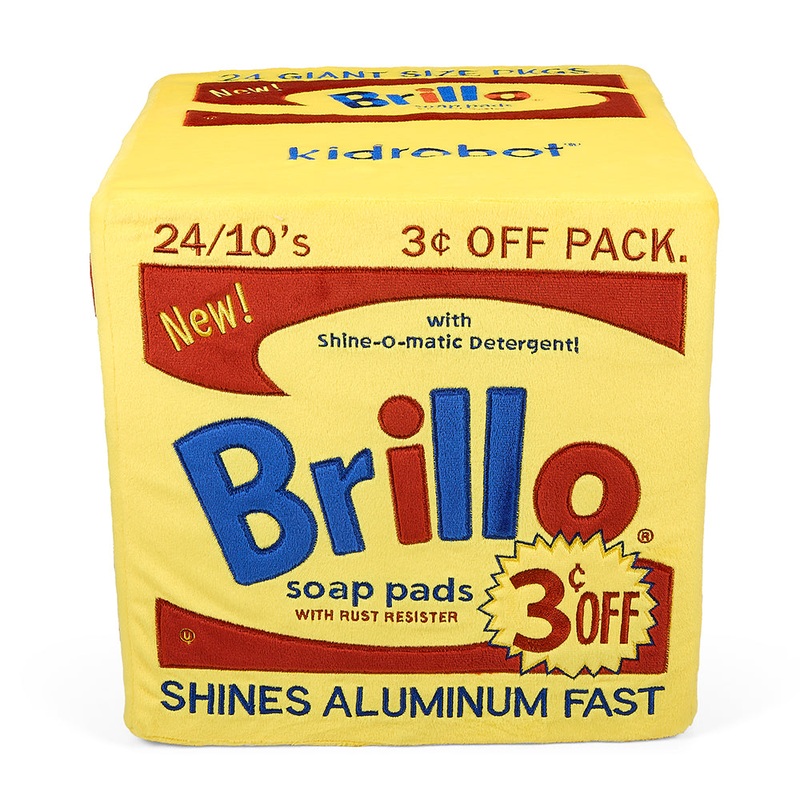 Andy Warhol 12 Yellow Brillo Box Giant Art Plush