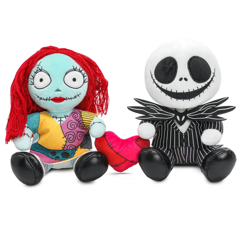 Disney’s The Nightmare Before Christmas Jack & Sally with Heart Phunny Plush