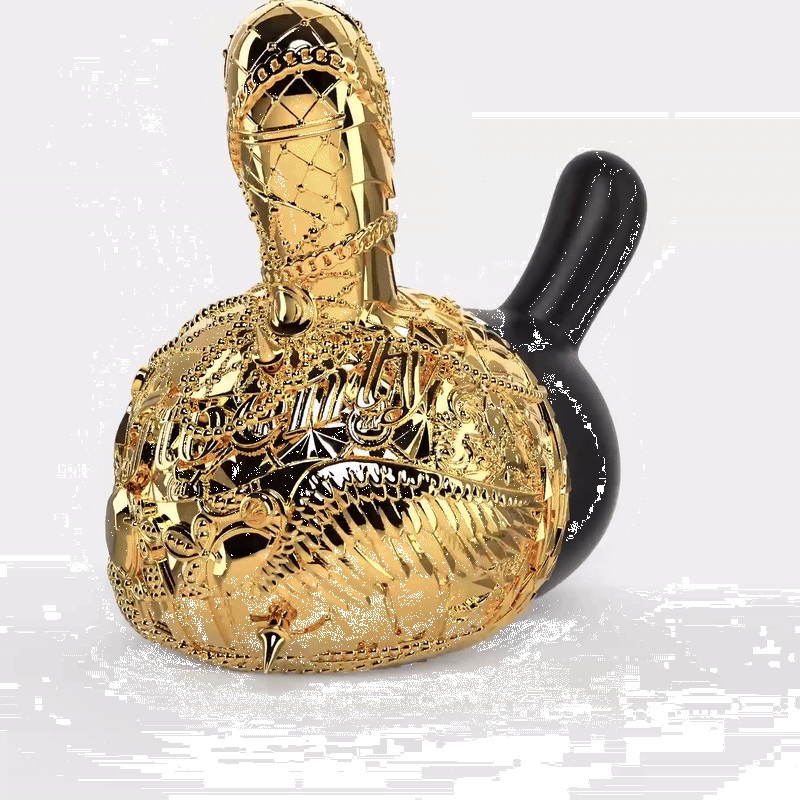 20th Anniversary Dunny Head 12 Art Figure – Crown Jewels by Tristan Eaton – Black & Gold Edition (Limited Edition of 300)
