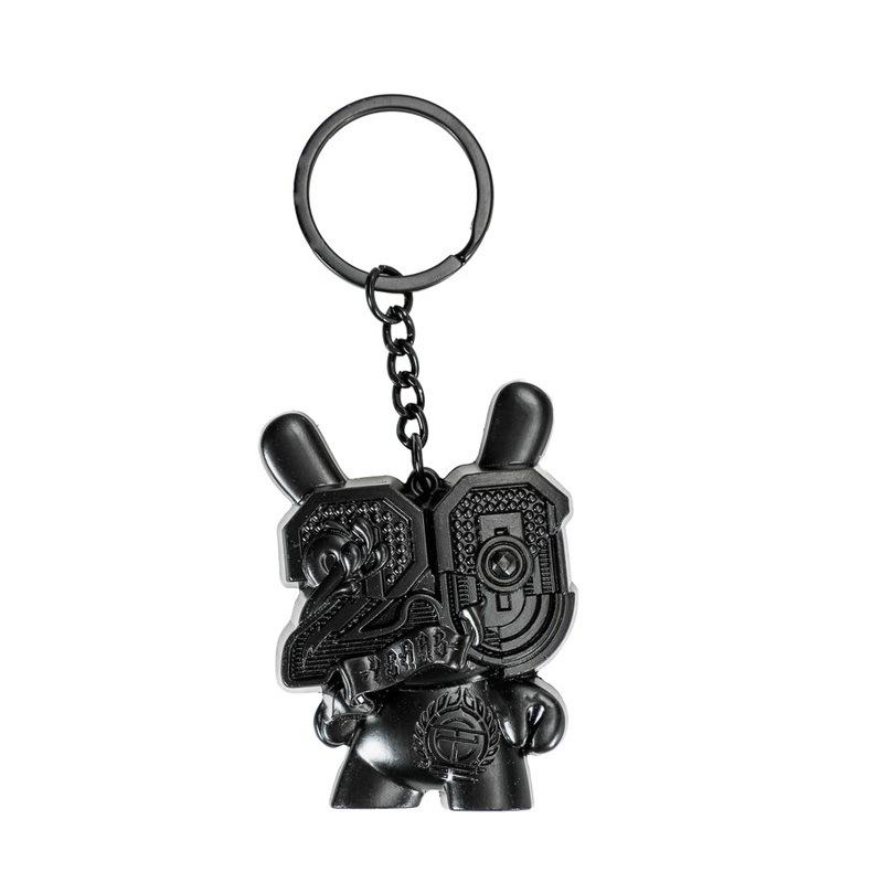 20th Anniversary Solid Metal Dunny Keychain – Shock Black by Tristan Eaton (Limited Edition of 200)