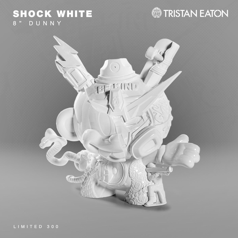 20th Anniversary Still Life Dunny 8 Art Figure – Shock White by Tristan Eaton