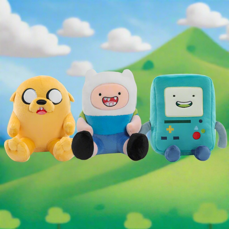 Adventure Time  Jake, Finn & BMO Phunny Plush Bundle (PRE-ORDER)