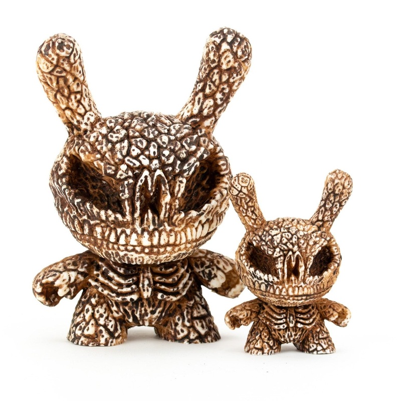 Bone Death Dunny 3 & 5 Resin Art Figure Set by American Gross (Limited Edition of 200)