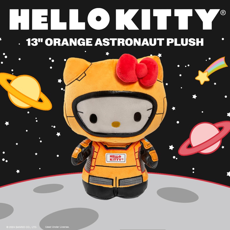 Hello Kitty Orange Astronaut Plush