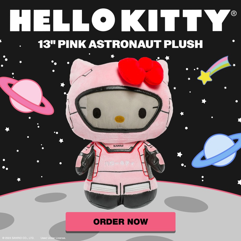 Hello Kitty Pink Astronaut Plush – .com Exclusive