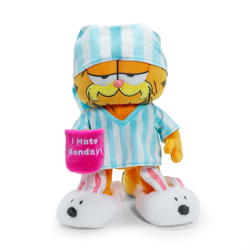 I Hate Mondays Grouchy Garfield in Pajamas and Slippers 13 Plush