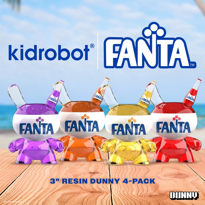 x Fanta 3 Resin Dunny Art Figure 4-Pack (PRE-ORDER)