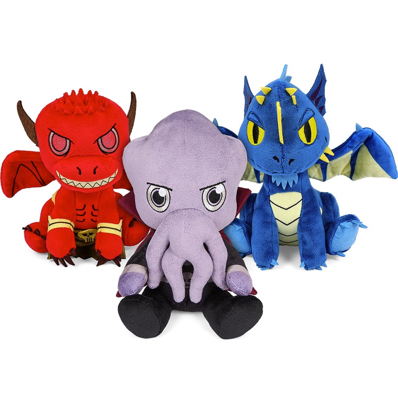 Dungeons & Dragons Phunny Plush Bundle (Blue Dragon, Pit Fiend and Mind Flayer)