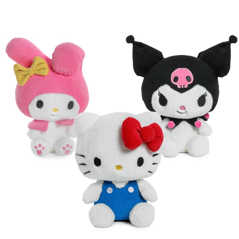 Hello Kitty and Friends – Hello Kitty, My Melody and Kuromi Phunny Plush Bundle 3-Pack (PRE-ORDER)