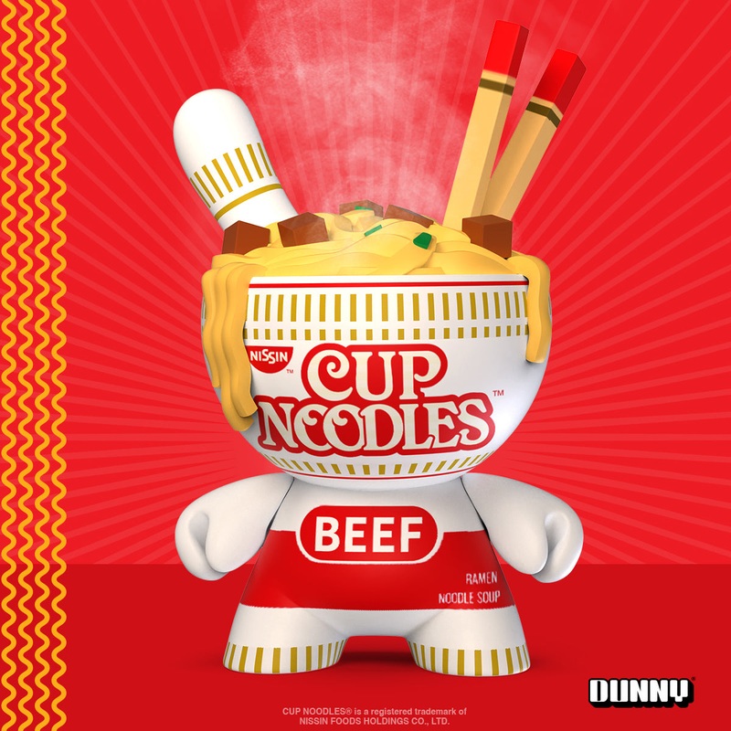 Nissin x  – Cup Noodles Beef 8 Dunny Art Figure (PRE-ORDER)