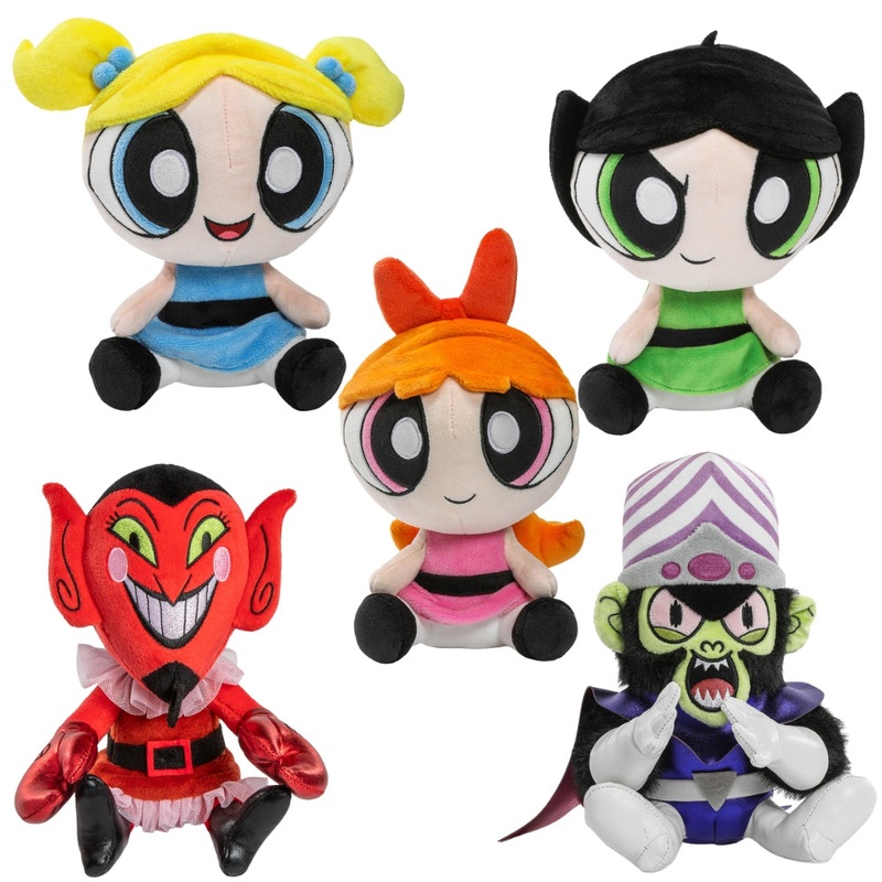 The Powerpuff Girls and Villains Phunny Plush 5-Pack Bundle (PRE-ORDER)