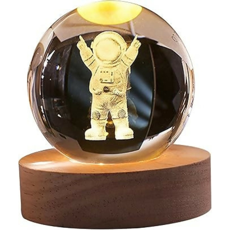 Astronaut Crystal Ball LED Night Light