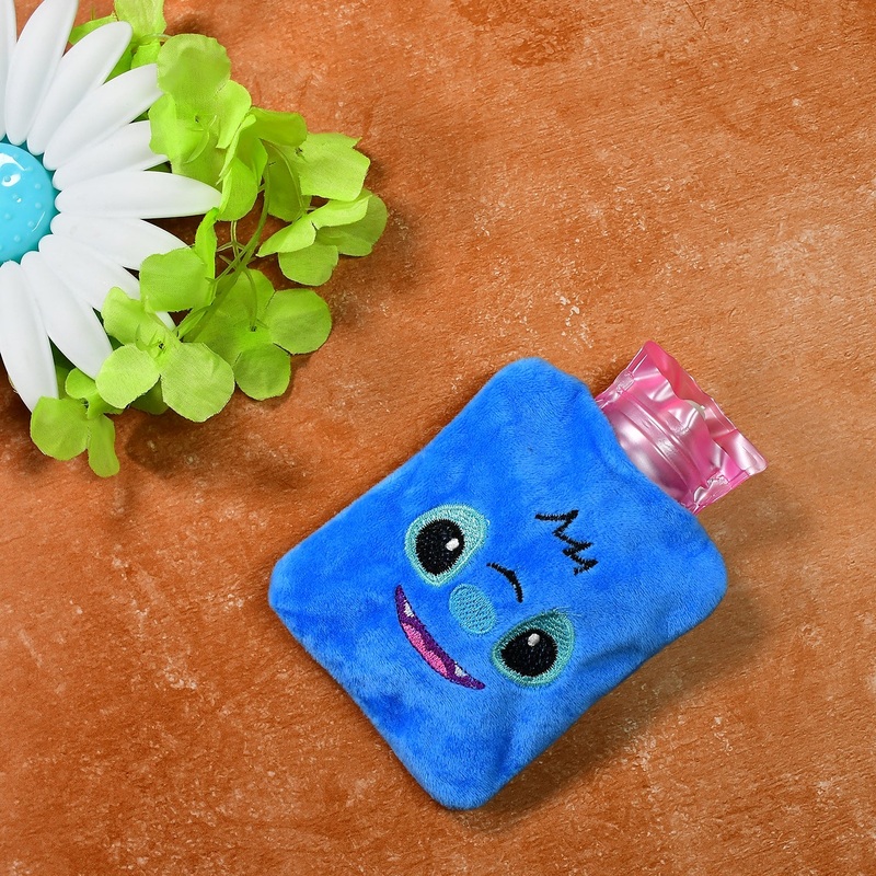Blue Stitch Hot Water Bag – Small Size with Cover for Pain Relief & Warming