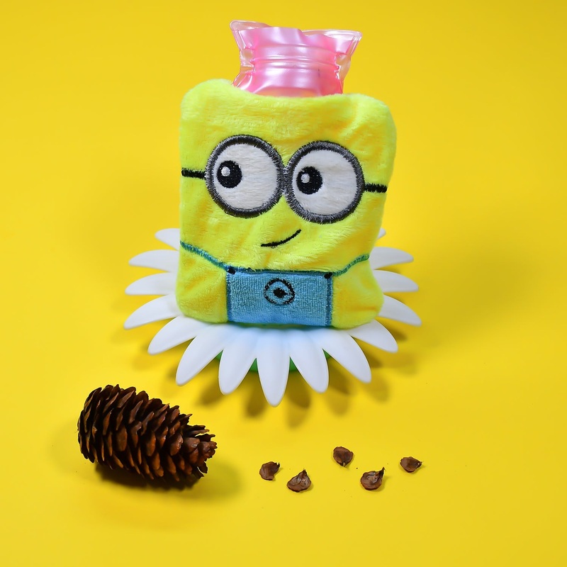 Minions Hot Water Bag – 2-Eye Design with Cover for Pain Relief & Warming